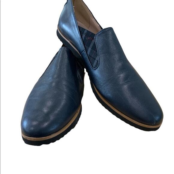 Venettini big girls shoes size 40 handmade leather uppers grace2 navy kids 40/7